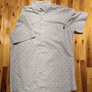 Molokai Surf Co. Men's Casual Button Down Airplane Print Size Medium